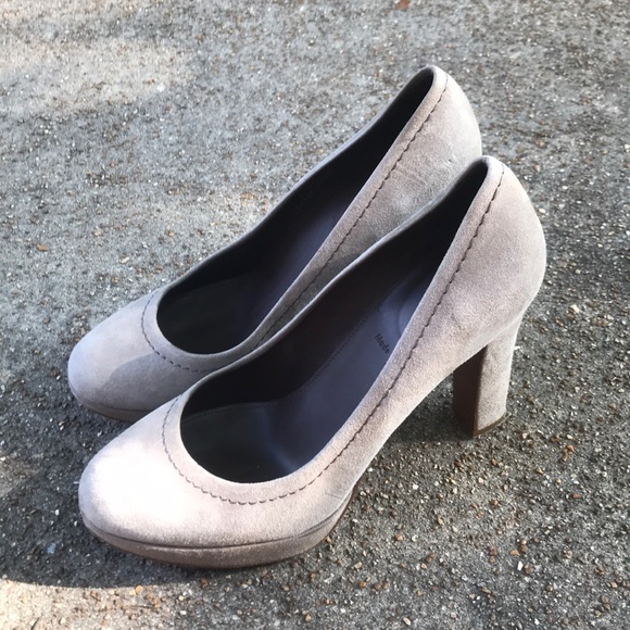 J. Crew Made in Italy shimmer nude heels size 7.5 - Picture 7 of 8